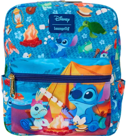 Mini sac à dos Stitch Camping Impression Intégrale Loungefly