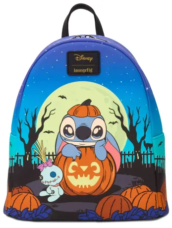 Mini sac à dos Stitch Citrouille Glow Loungefly