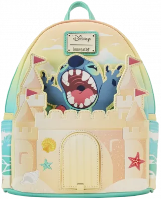 Mini sac à dos Stitch dans le Château de Sable Surprise Loungefly