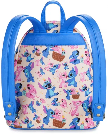 Mini sac à dos Stitch et Angel Impression Intégrale Loungefly