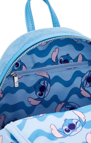 Mini sac à dos Stitch Figural Velours côtelé Loungefly