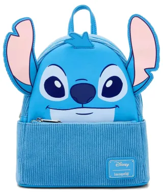 Mini sac à dos Stitch Figural Velours côtelé Loungefly