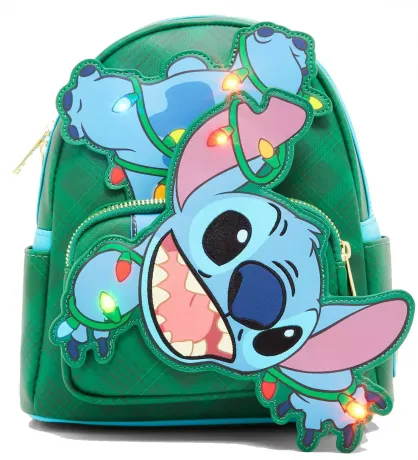Mini sac à dos Stitch Guirlandes de Noël Loungefly