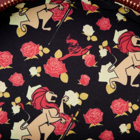 Mini sac à dos Tatouage Floral de la Maison Gryffondor Loungefly