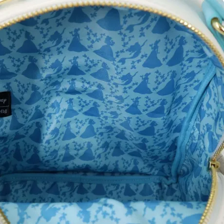 Mini sac à dos Tiana, Ariel et Belle Vitrail Loungefly