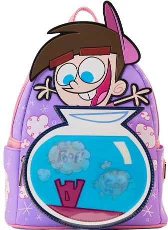 Mini sac à dos Timmy Turner Bocal à poisson Cosmo et Wanda Lenticulaire Loungefly