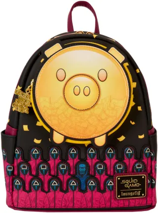 Mini sac à dos Tirelire Cochon Hommes Masqués Glow Loungefly