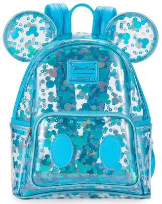 Mini sac à dos translucide avec têtes de Mickey Loungefly