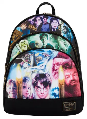 Mini sac à dos Triple Poches Harry Potter Trilogie Loungefly