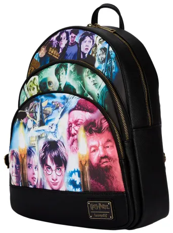 Mini sac à dos Triple Poches Harry Potter Trilogie Loungefly