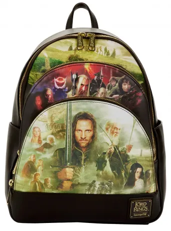 Mini sac à dos Trilogie Le Seigneur des Anneaux Triple Poches Loungefly
