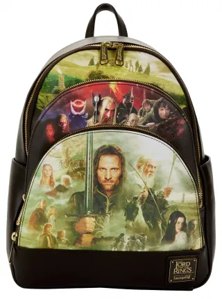 Mini sac à dos Trilogie Le Seigneur des Anneaux Triple Poches Loungefly