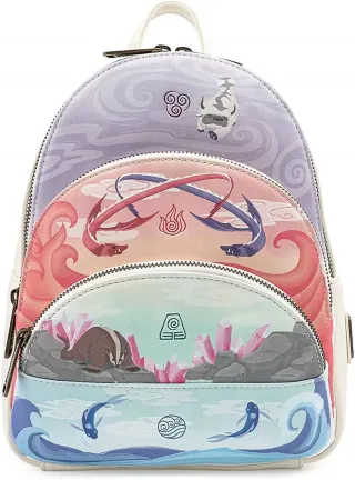 Mini sac à dos Triple Poches Avatar Les Quatre Éléments Loungefly