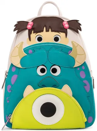 Mini sac à dos Triple Poches Bouh, Sulli et Bob Cosplay Loungefly