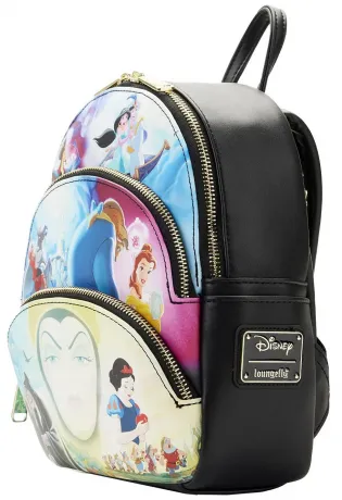 Mini sac à dos Triple Poches Disney Gentils vs Méchants Scènes 1 Loungefly