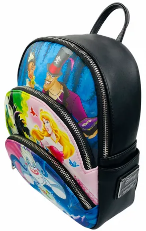 Mini sac à dos Triple Poches Disney Gentils vs Méchants Scènes 2 Loungefly