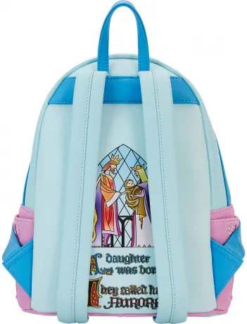 Mini sac à dos Trois Bonnes Fées Château Vitrail Loungefly