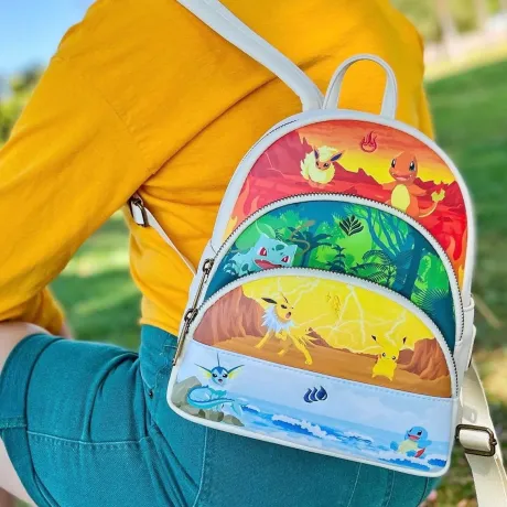 Mini sac à dos Triple Poches Types de Pokémon Loungefly