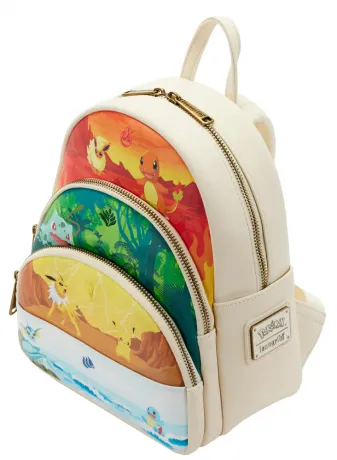 Mini sac à dos Triple Poches Types de Pokémon Loungefly