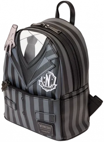 Mini sac à dos Mercredi Addams Uniforme de la Nevermore Academy Cosplay Loungefly