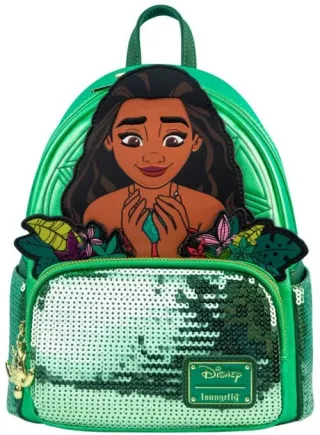 Mini sac à dos Vaiana Coeur de Te Fiti Glow Sequin Loungefly