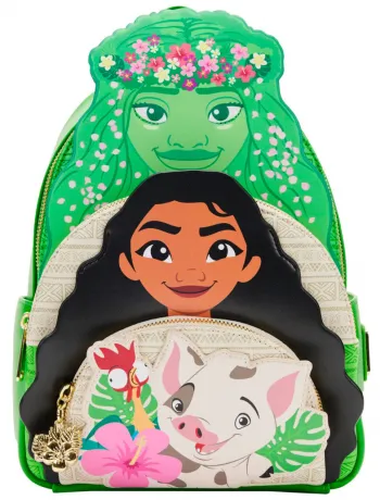 Mini sac à dos Vaiana et ses Amis Triple Poches Loungefly