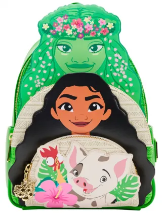 Mini sac à dos Vaiana et ses Amis Triple Poches Loungefly