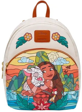 Mini sac à dos Vaiana et ses Amis Vitrail Loungefly