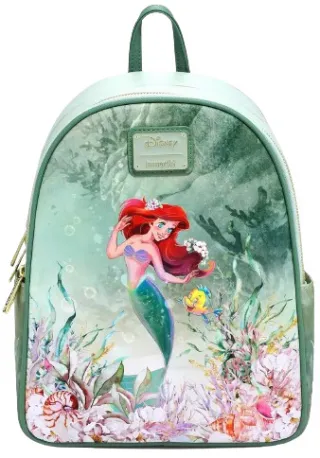 Mini sac à dos Vert Ariel sous l&#039;eau Loungefly