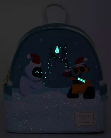 Mini sac à dos WALL-E &amp; EVE Noël Glow Loungefly