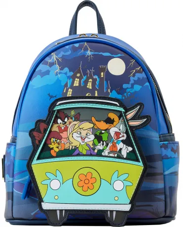 Mini sac à dos Warner Bros 100 ans Looney Tunes &amp; Scooby-Doo Glow Loungefly