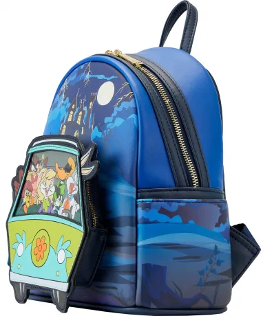 Mini sac à dos Warner Bros 100 ans Looney Tunes &amp; Scooby-Doo Glow Loungefly