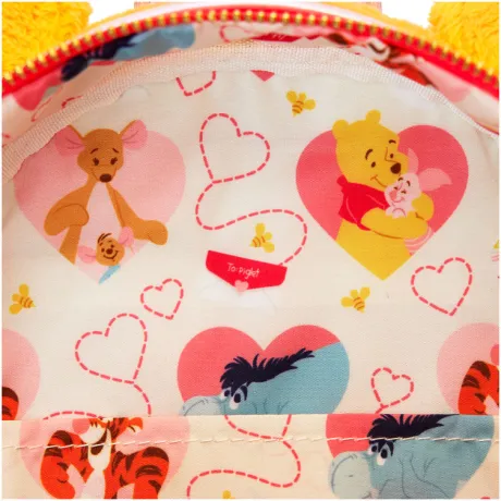 Mini sac à dos Winnie l&#039;Ourson avec lettre d&#039;amour pour Porcinet Cosplay Loungefly