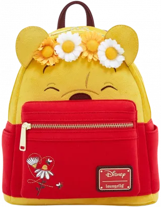 Mini sac à dos Winnie l&#039;Ourson Couronne Florale Floqué Cosplay Loungefly