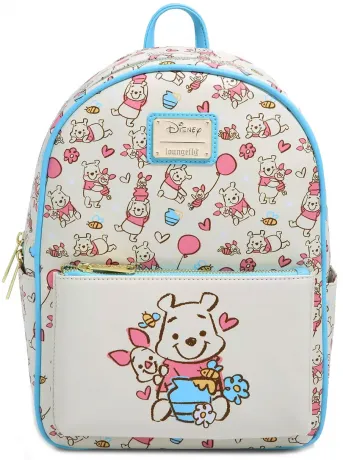 Mini sac à dos Winnie l&#039;Ourson et Porcinet avec Ballons Loungefly