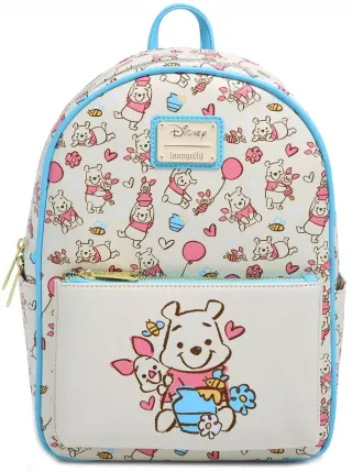 Mini sac à dos Winnie l&#039;Ourson et Porcinet avec Ballons Loungefly