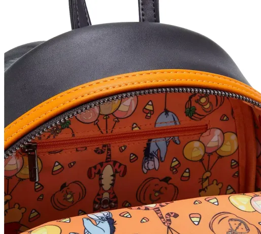 Mini sac à dos Winnie l&#039;Ourson et Porcinet Citrouille Glow Loungefly