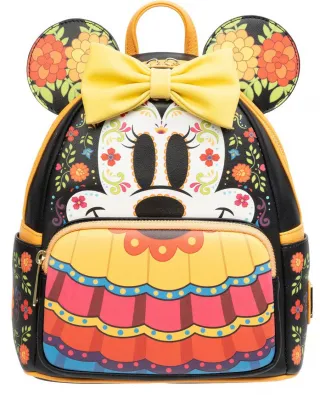 Mini sac à dos Minnie Mouse Jour des morts Crâne de Sucre Loungefly