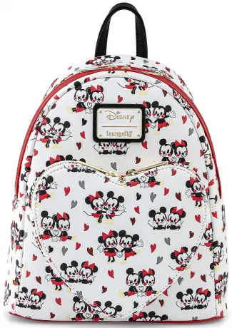 Mini sac à dos Mickey et Minnie Mouse Cœurs Loungefly