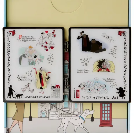 Pin Collector Box Livre Classique Les 101 Dalmatiens Loungefly