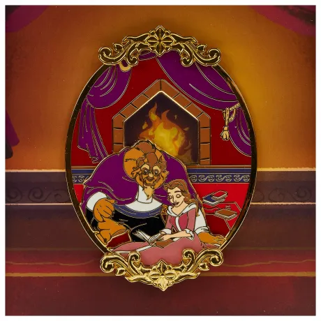 Pin La Belle et la Bête Scène Devant la Cheminée Loungefly