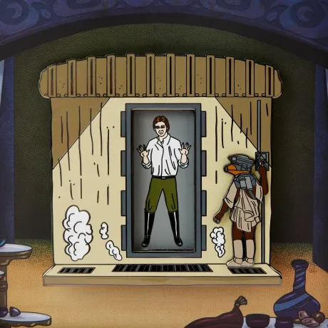 Pin Le Retour du Jedi 40ème Anniversaire Han Solo Carbonite Loungefly