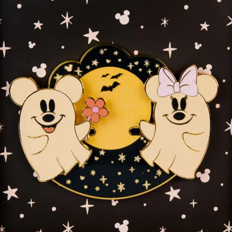 Pin Mickey &amp; Minnie Floral Fantôme Glow Loungefly