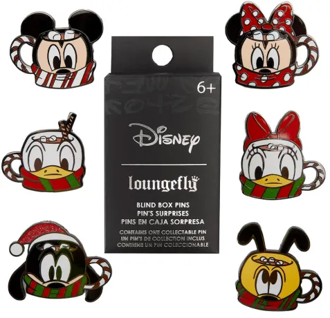 Boîte Mystère Pins Mickey et ses Amis Tasses à Chocolat Chaud Loungefly