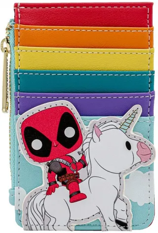 Porte-cartes Deadpool 30ème Anniversaire Licorne Arc-en-ciel Pop! by Loungefly Loungefly