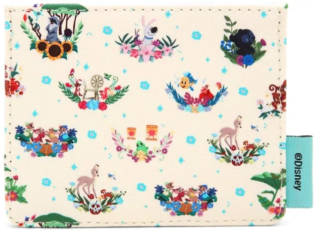 Porte-cartes Les Amis des Princesses Disney Floral Loungefly