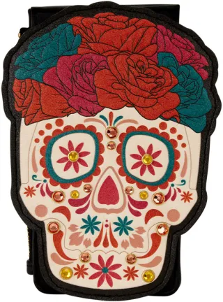 Porte cartes Día de los Muertos Tête de mort Loungefly