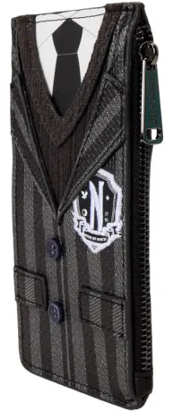 Porte-cartes Mercredi Addams Uniforme de la Nevermore Academy Cosplay Loungefly