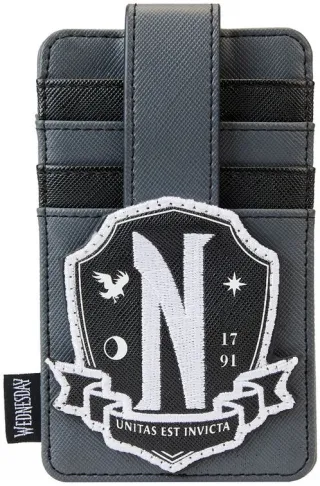 Porte-cartes Mercredi Addams Uniforme de la Nevermore Academy Loungefly