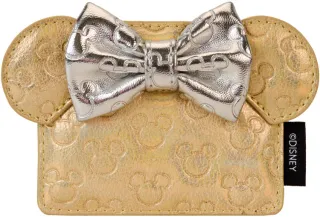 Porte-cartes Minnie Mouse Métallique Or &amp; Argenté Loungefly